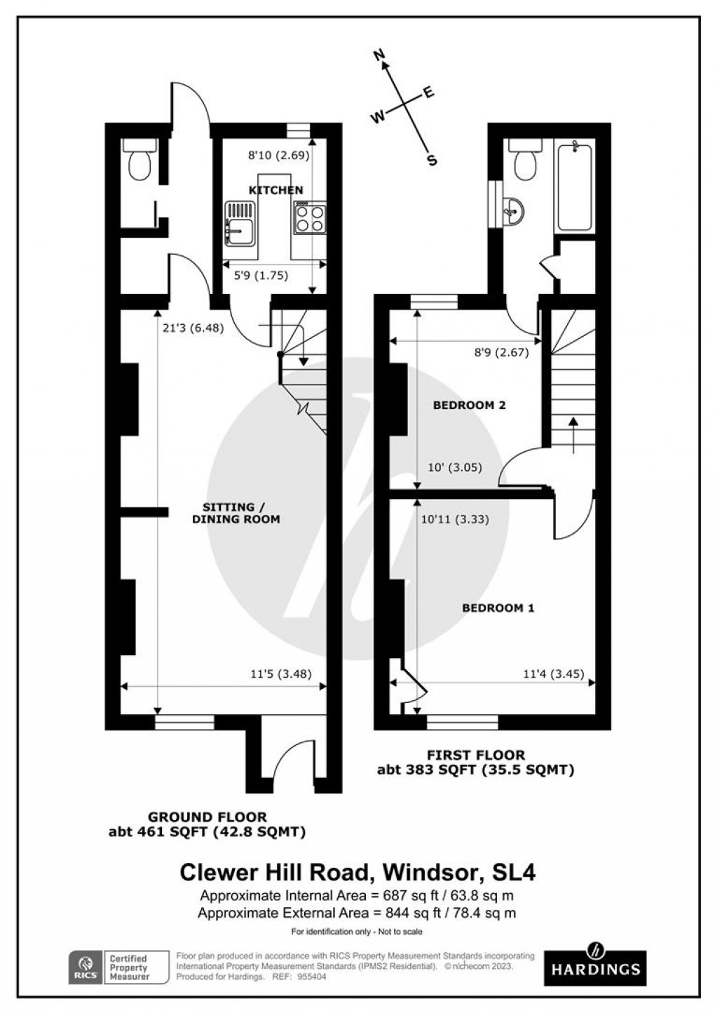 Floorplan for Clewer Hill Road, Windsor