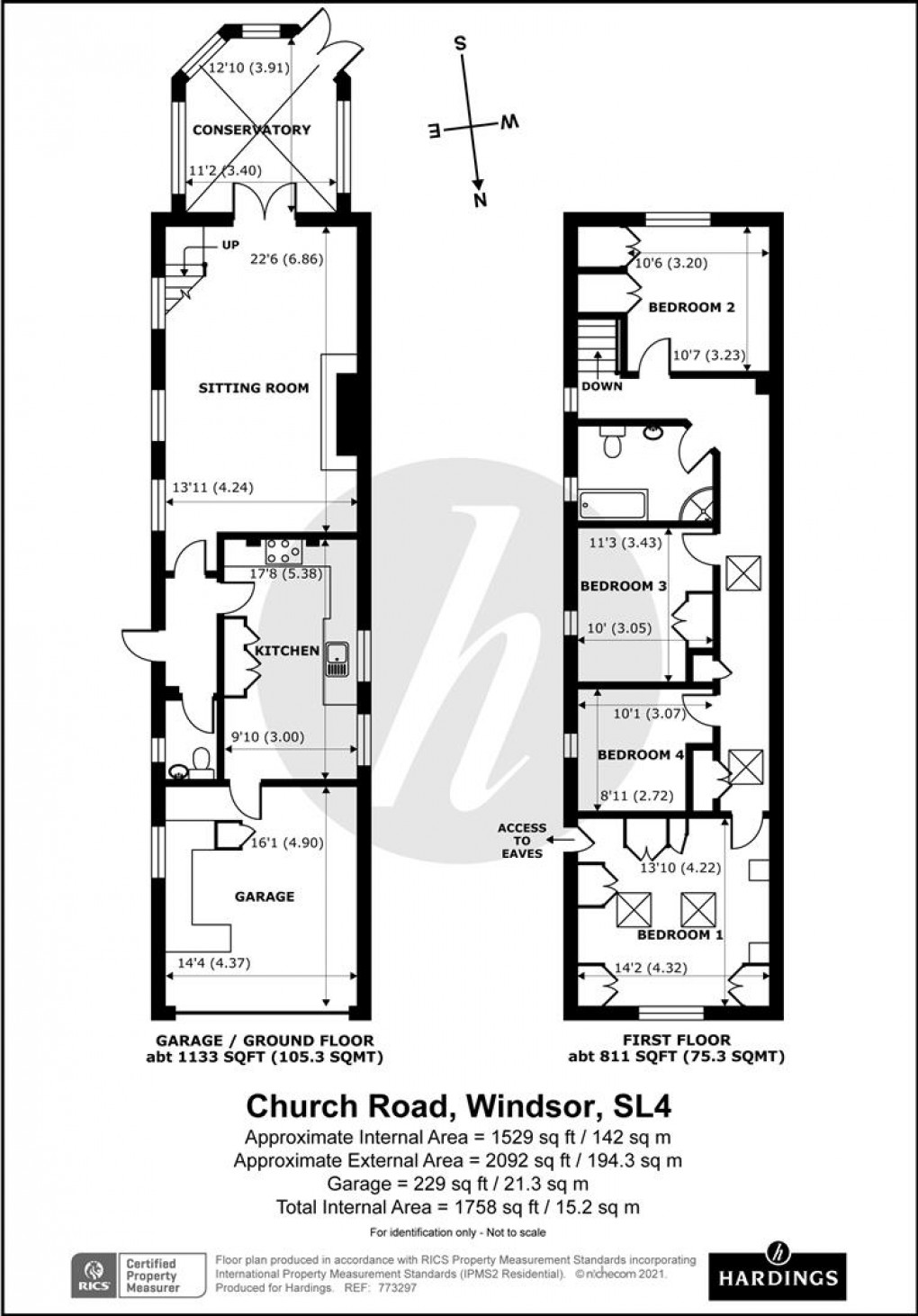 Floorplan for Church Road, Old Windsor, Windsor