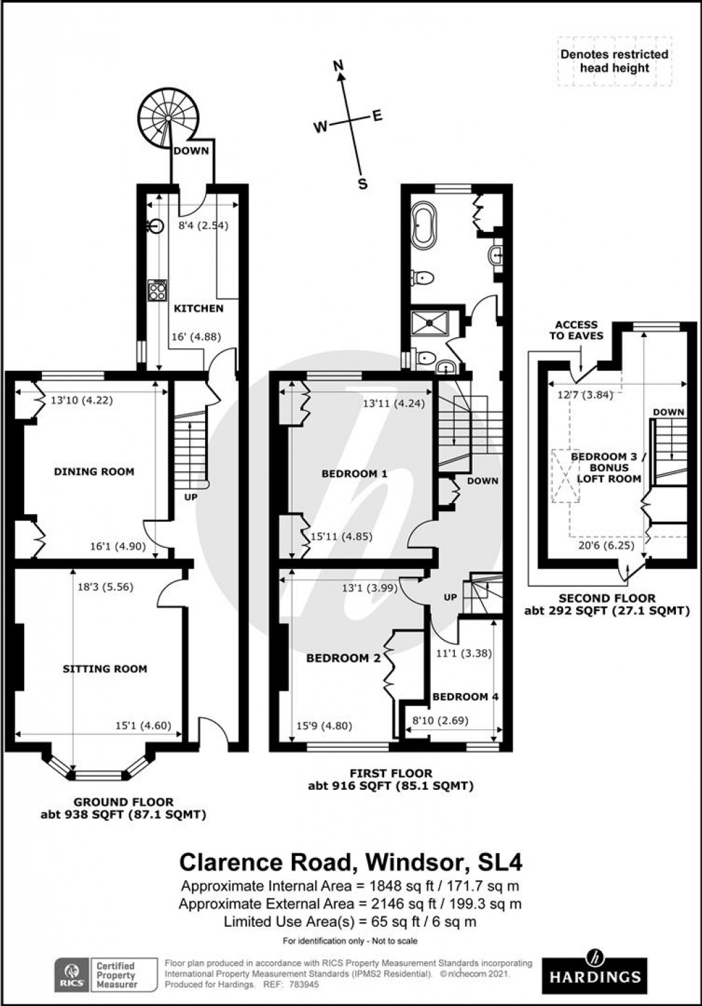 Floorplan for Clarence Road, Windsor, Berkshire