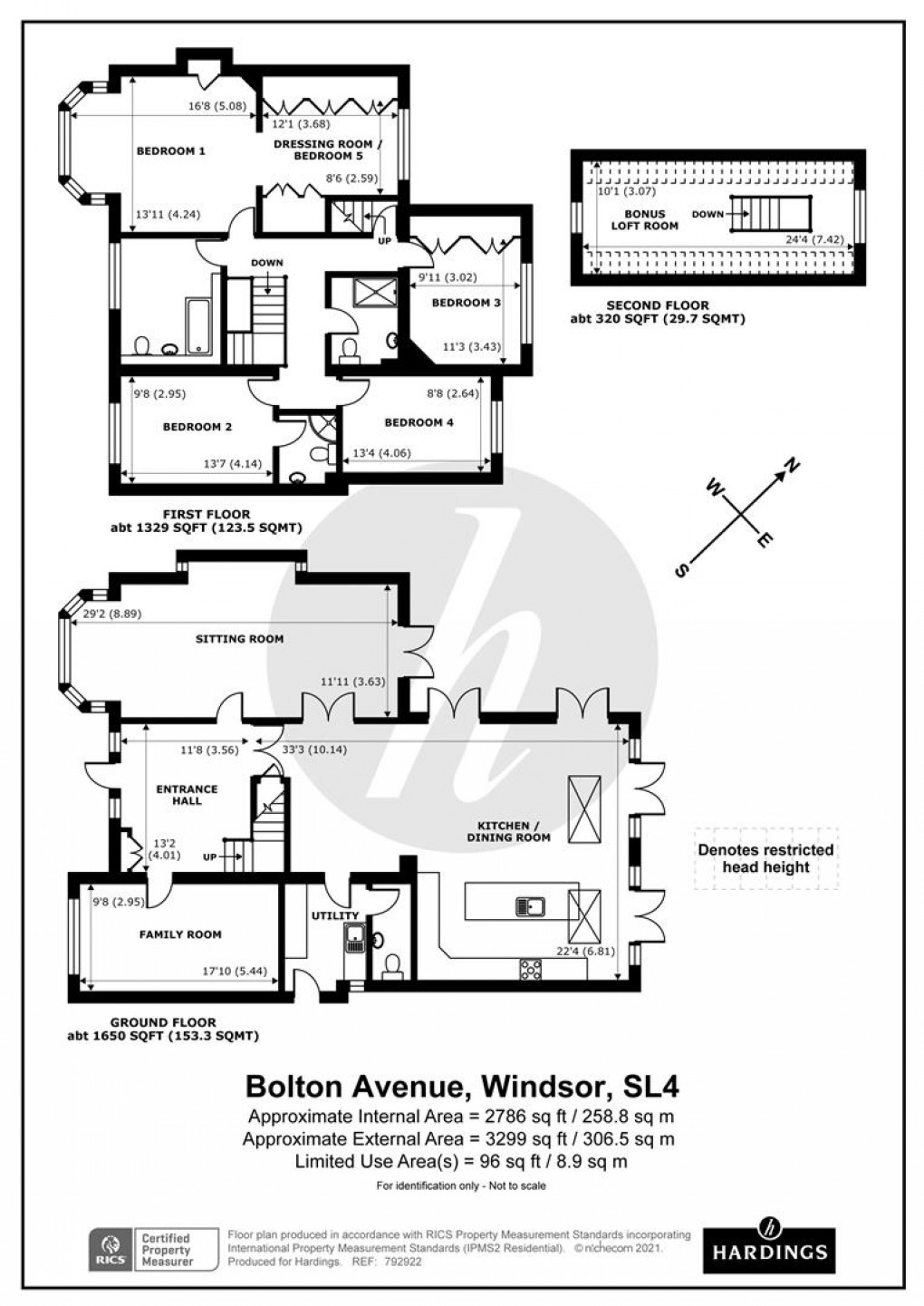 Floorplan for Bolton Avenue, Windsor