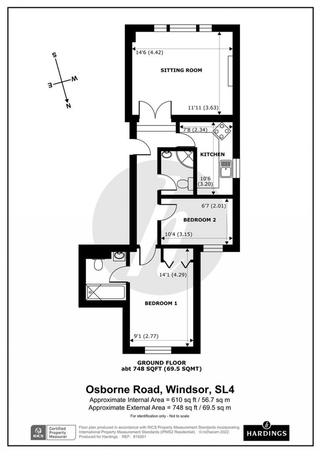 Floorplan for Osborne Road, Windsor