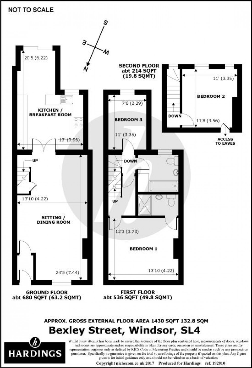 Floorplan for Bexley Street, Windsor, Berkshire