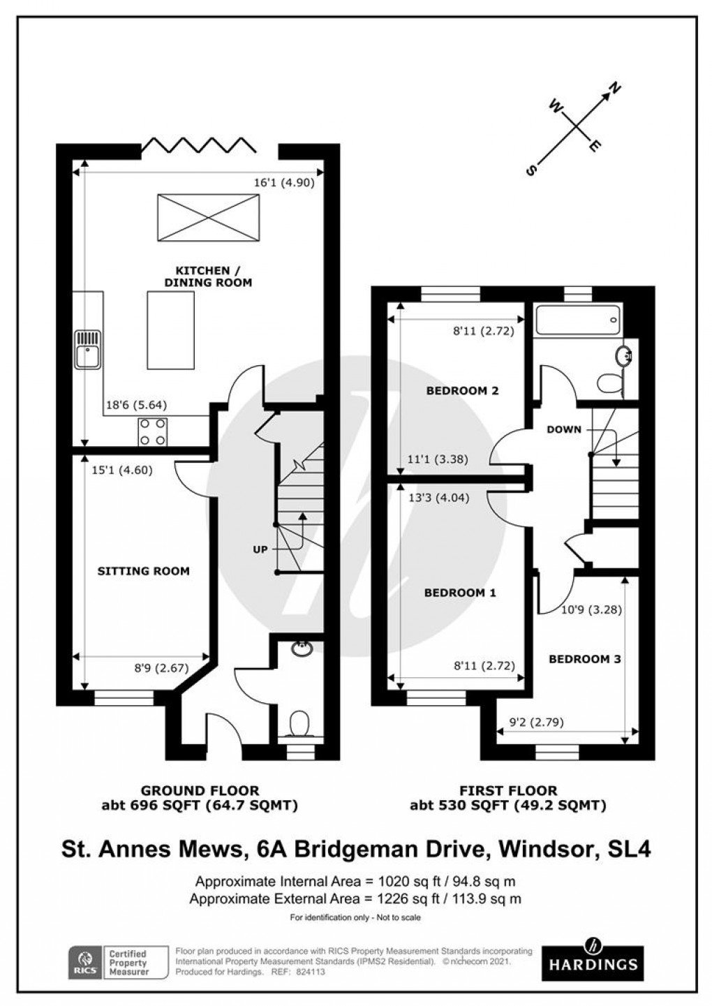 Floorplan for Bridgeman Drive, Windsor