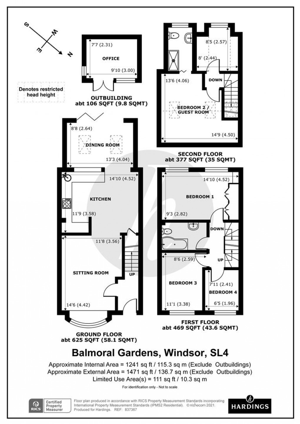 Floorplan for Balmoral Gardens, Windsor