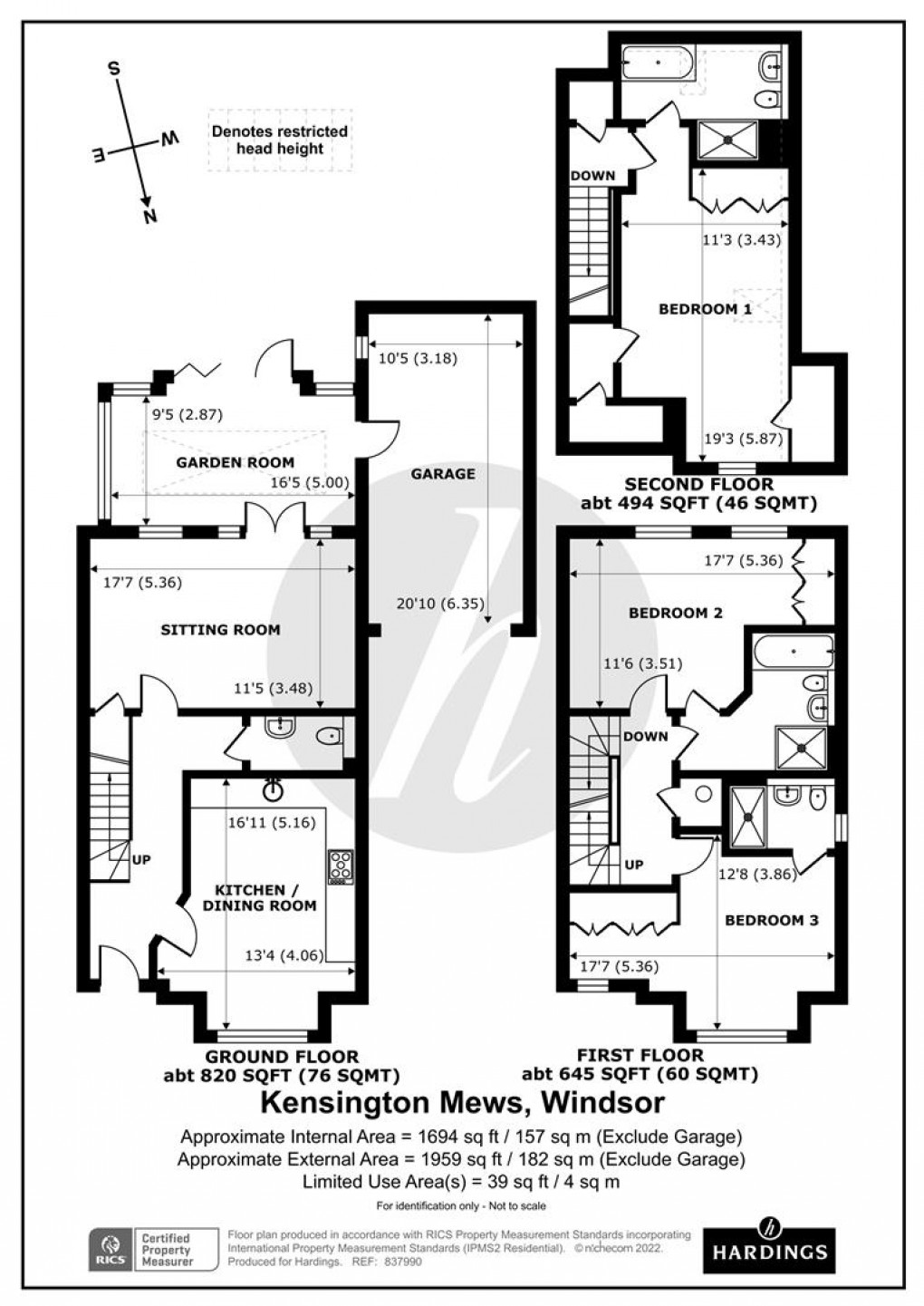 Floorplan for Kensington Mews, Windsor