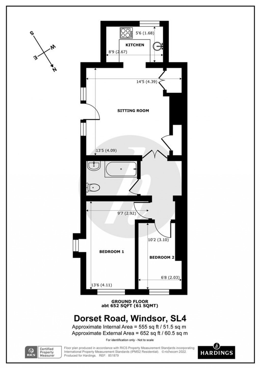 Floorplan for Dorset Road, Windsor