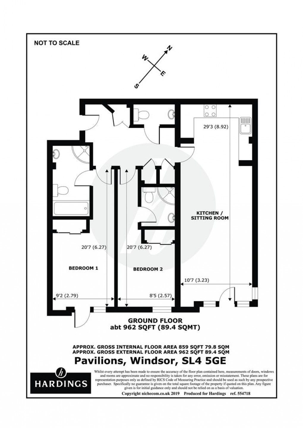 Floorplan for Pavilions, Clarence Road