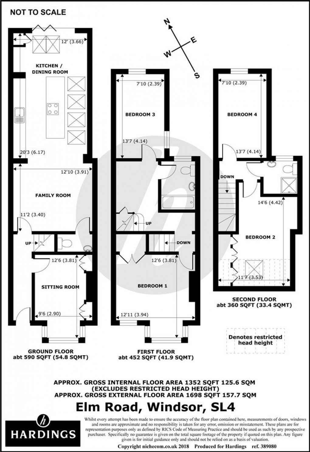 Floorplan for Elm Road, Windsor