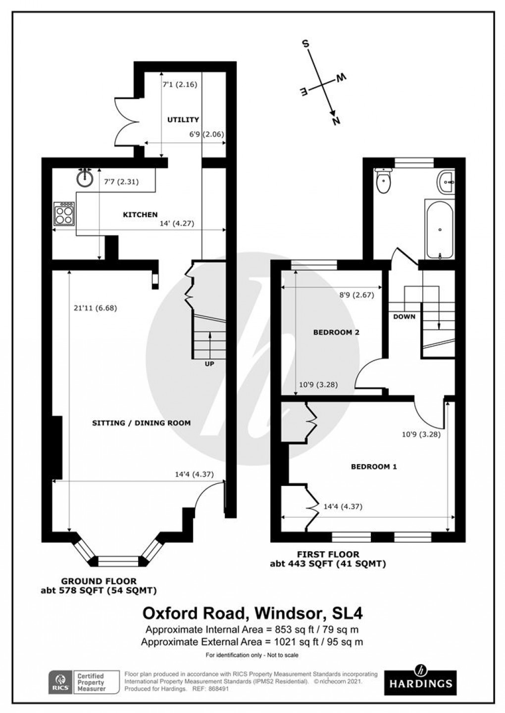 Floorplan for Oxford Road, Windsor