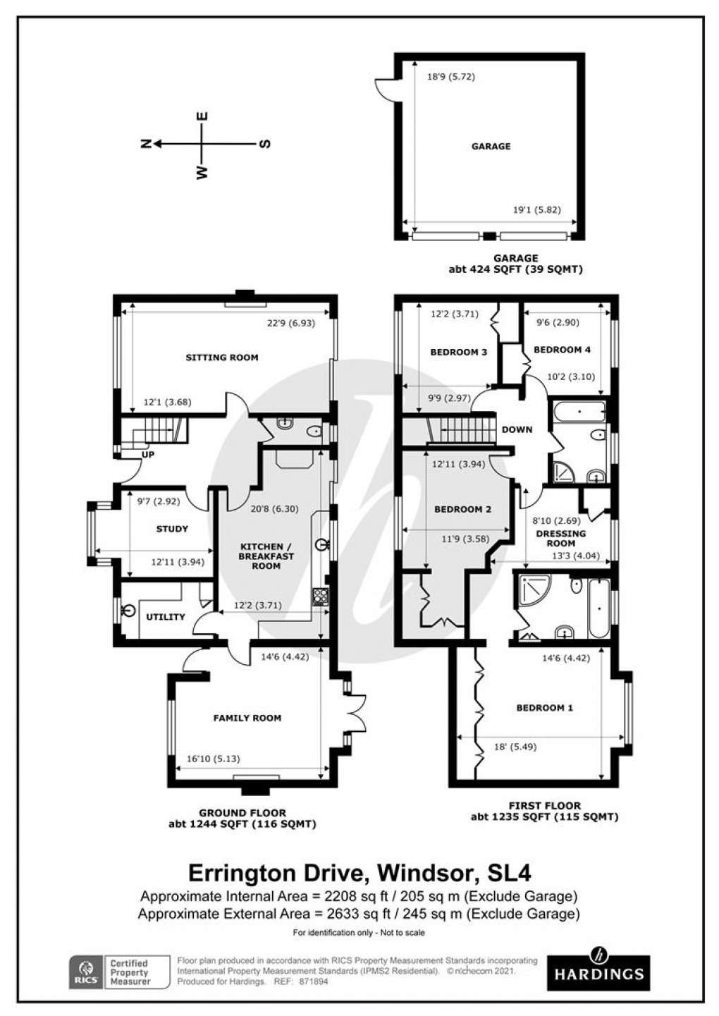 Floorplan for Errington Drive, Windsor