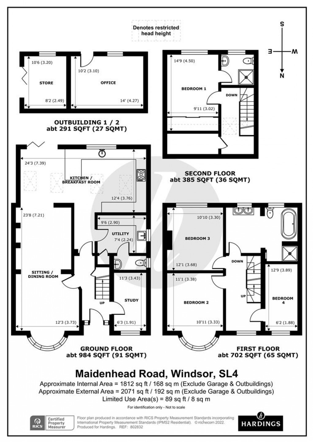 Floorplan for Maidenhead Road, Windsor, Berkshire