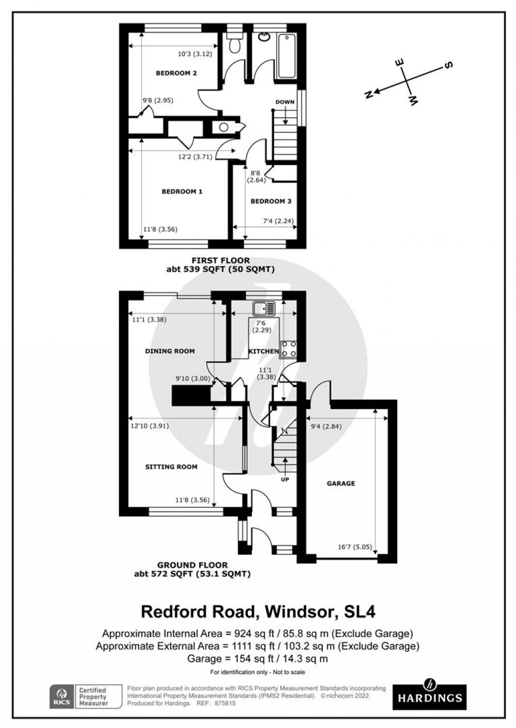 Floorplan for Redford Road, Windsor