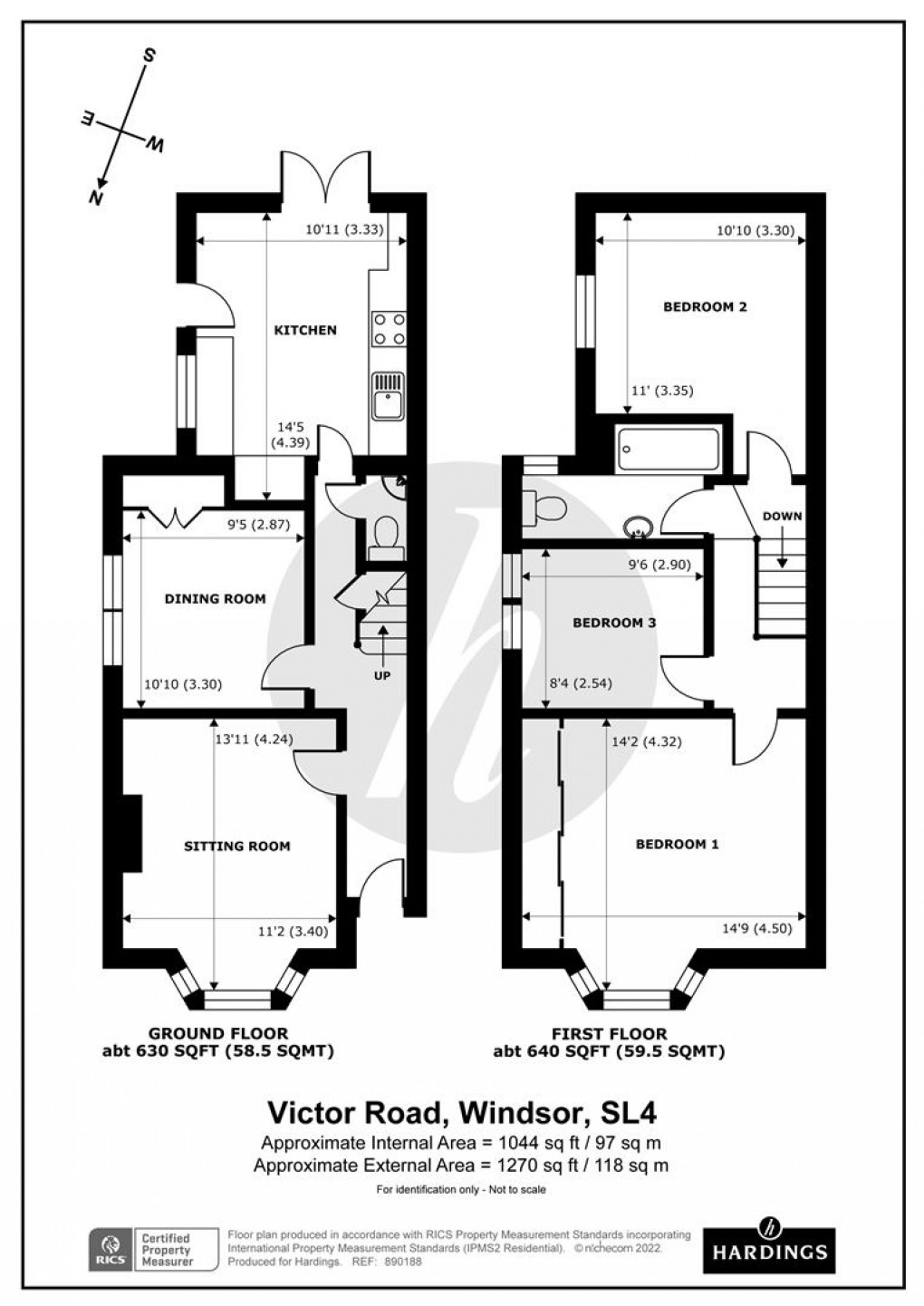 Floorplan for Victor Road, Windsor, Berkshire