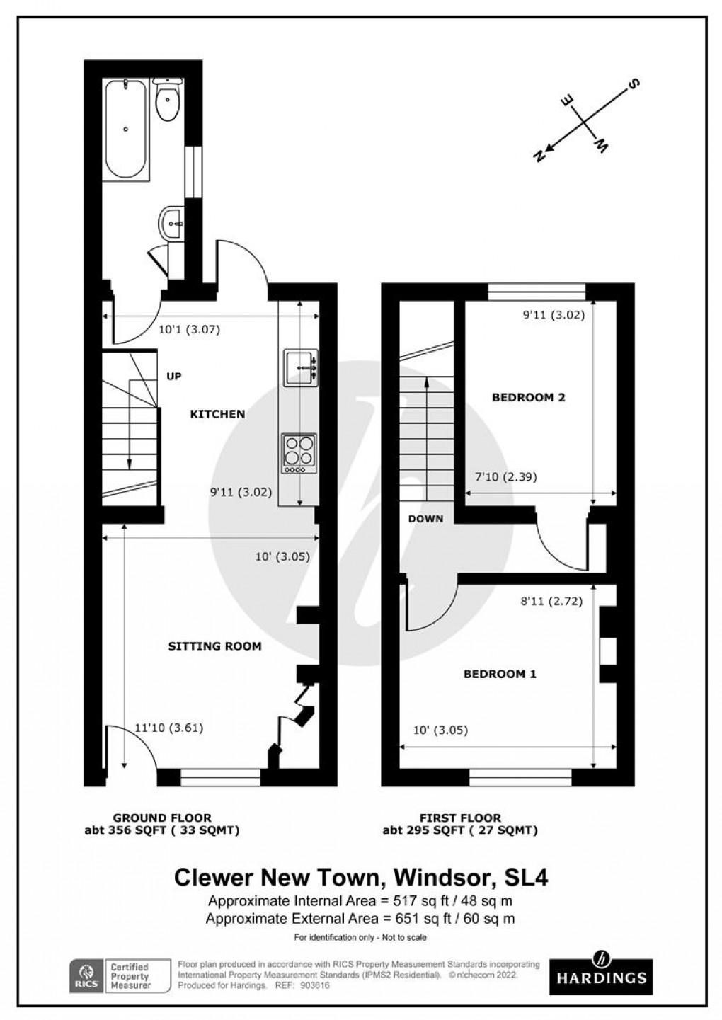 Floorplan for Clewer New Town, Windsor