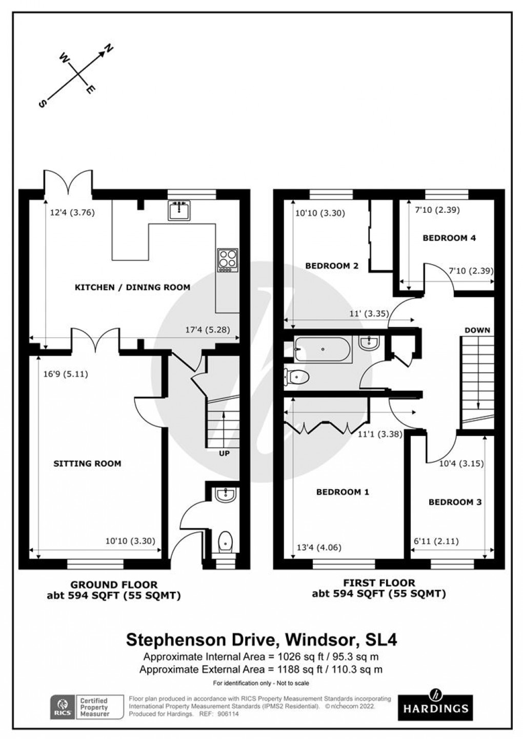 Floorplan for Stephenson Drive, Windsor