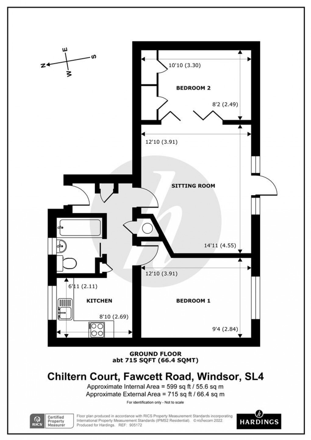 Floorplan for Fawcett Road, Windsor