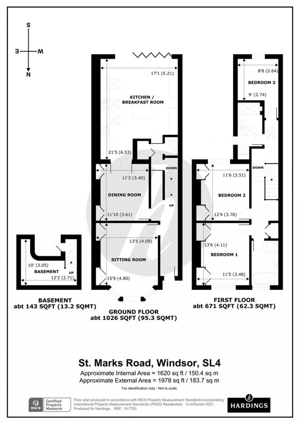 Floorplan for St. Marks Road, Windsor, Berkshire