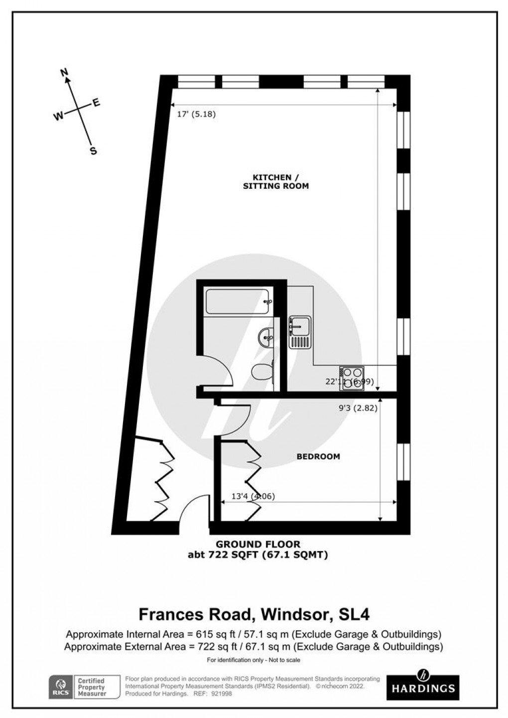 Floorplan for Frances Road, Windsor