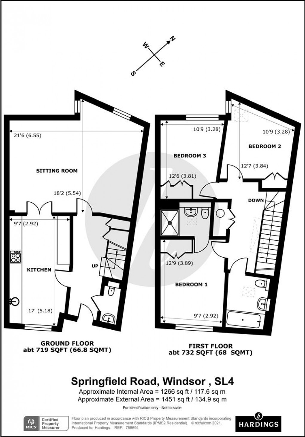 Floorplan for Springfield Road, Windsor