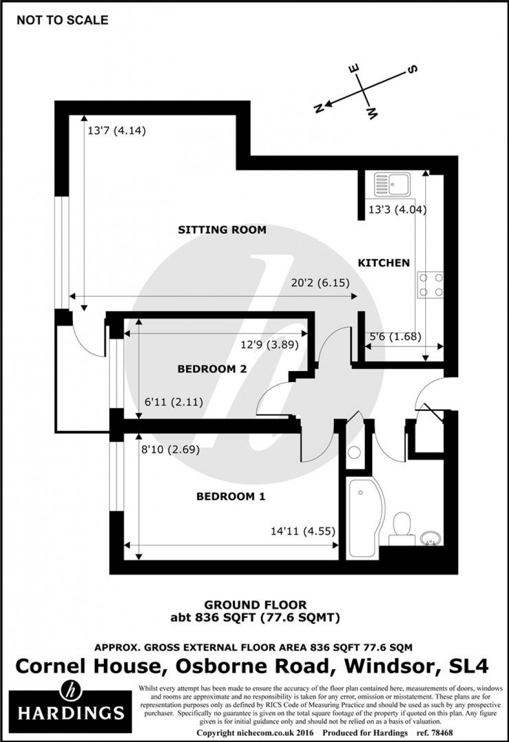 Floorplan for Osborne Road, Windsor