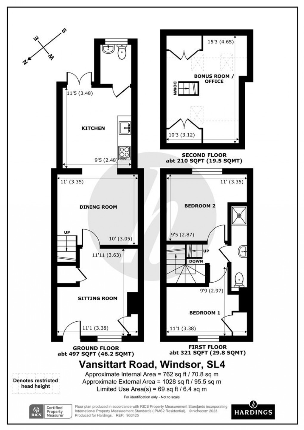 Floorplan for Vansittart Road, Windsor