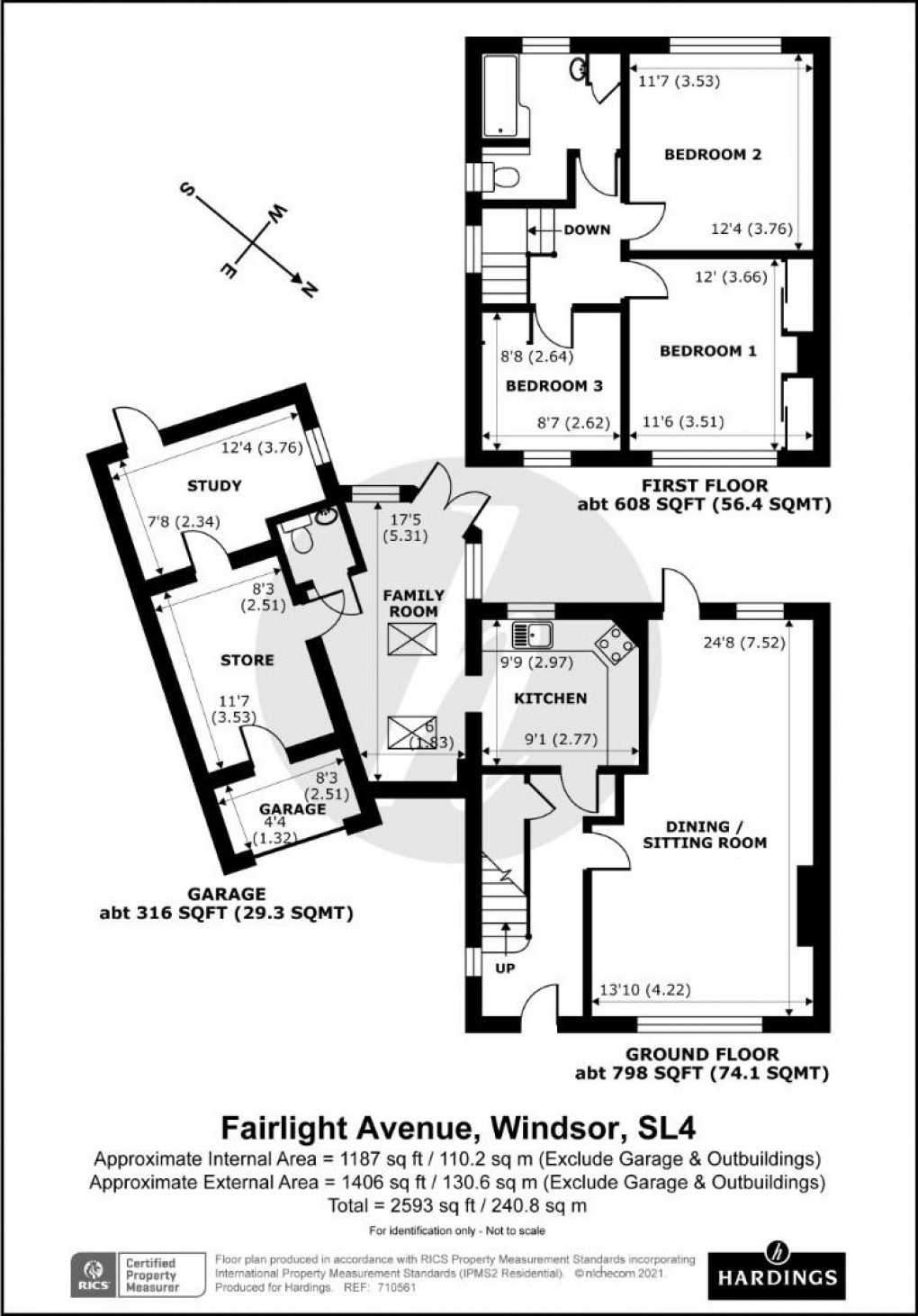 Floorplan for Fairlight Avenue, Windsor