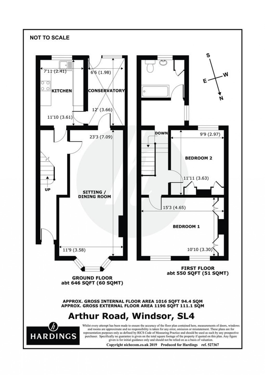 Floorplan for Arthur Road, Windsor, Berkshire