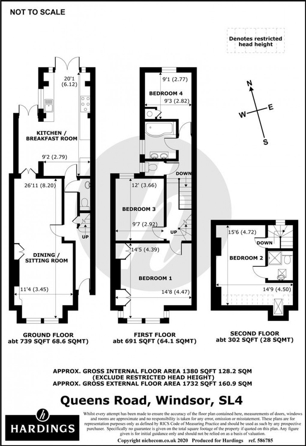 Floorplan for Queens Road, Windsor, Berkshire