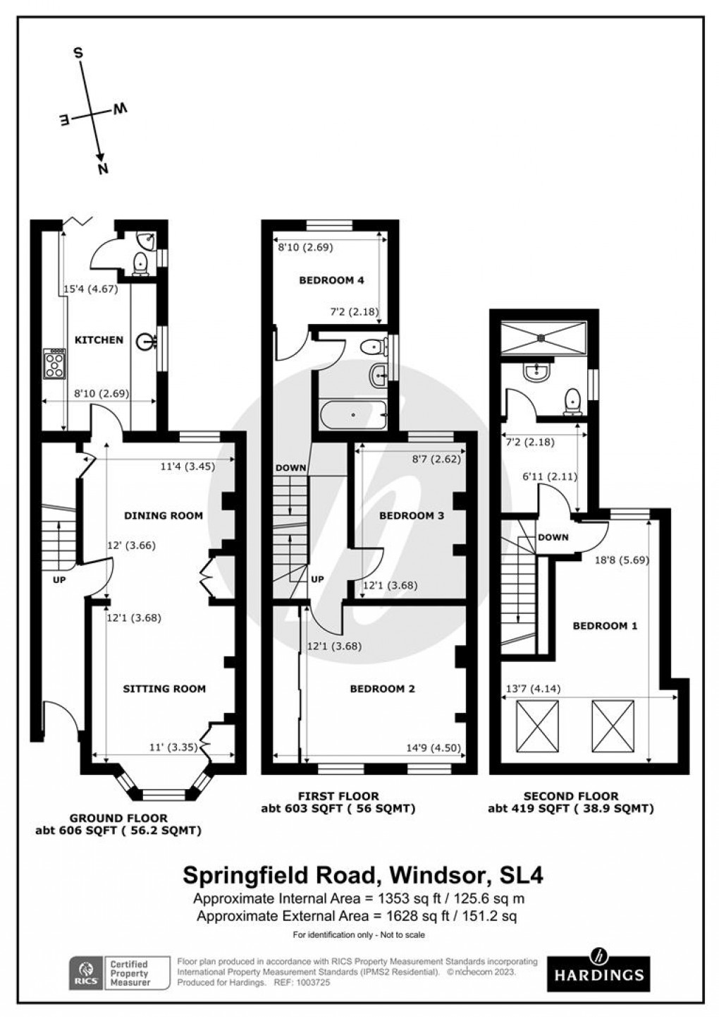 Floorplan for Springfield Road, Windsor