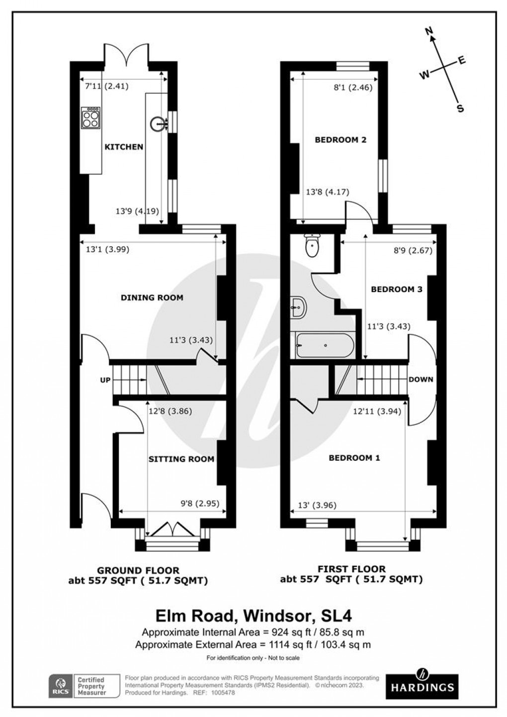 Floorplan for Elm Road, Windsor