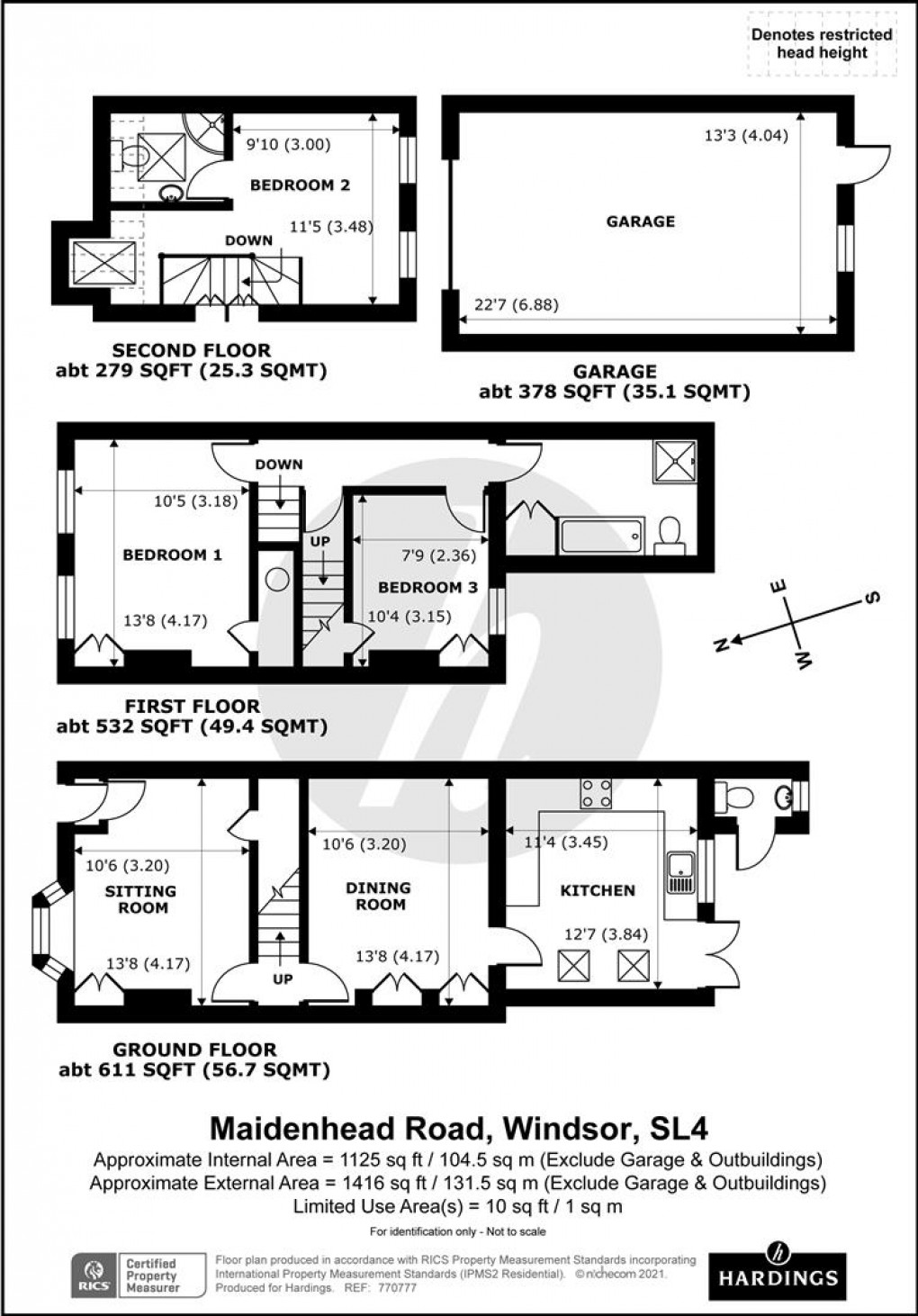 Floorplan for Maidenhead Road, Windsor