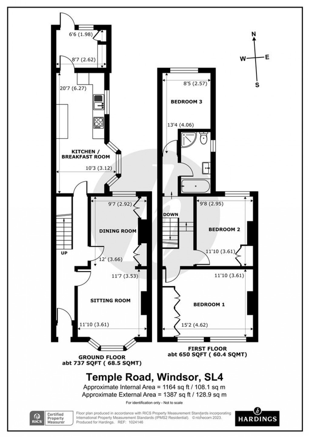 Floorplan for Temple Road, Windsor