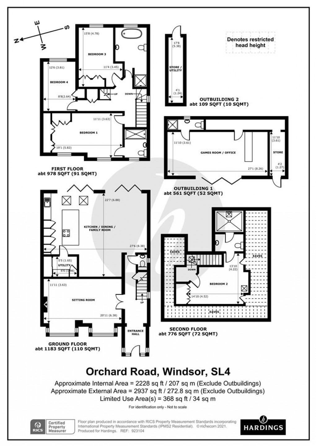 Floorplan for Orchard Road, Old Windsor, Windsor