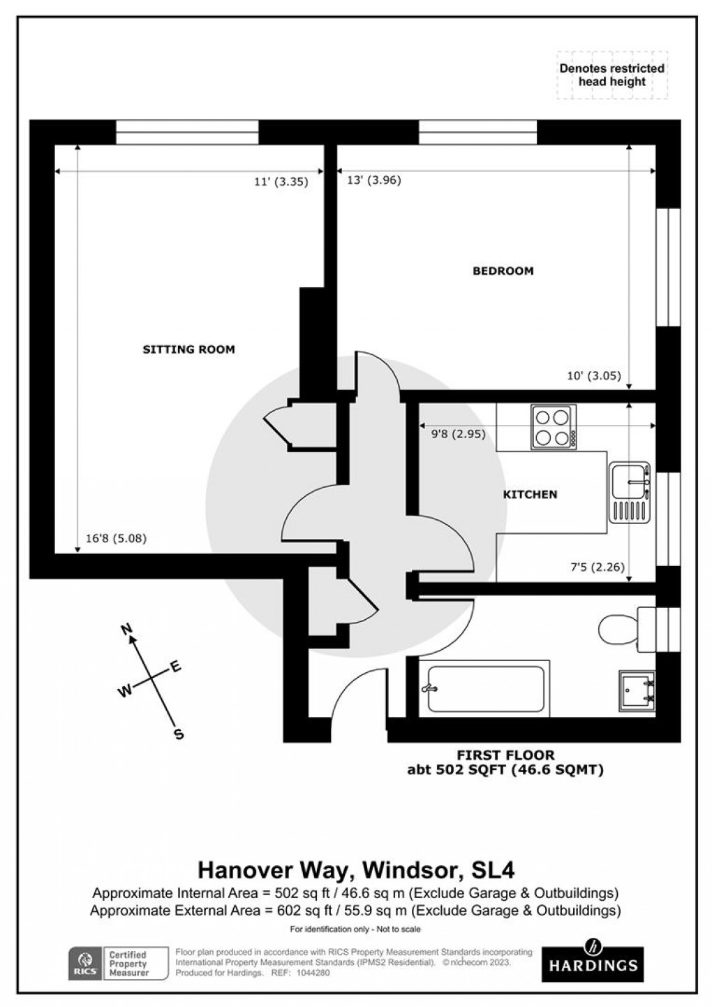 Floorplan for Hanover Way, Windsor