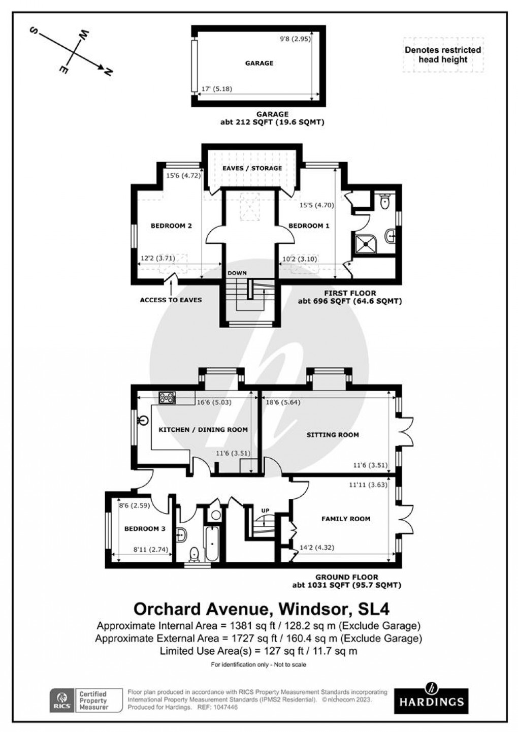 Floorplan for Orchard Gate, Orchard Avenue, Windsor, Berkshire
