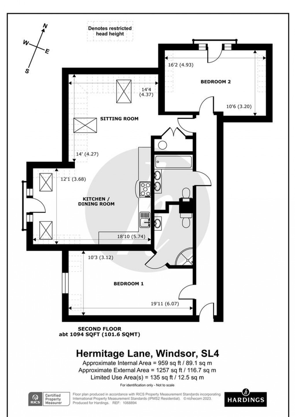 Floorplan for Hermitage Lane, Windsor