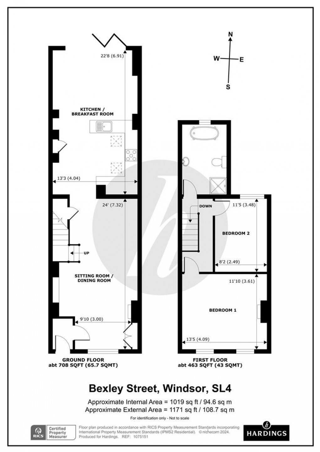 Floorplan for Bexley Street, Windsor, Berkshire