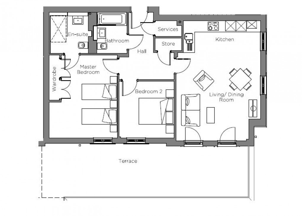 Floorplan for Coopers Hill Lane, Englefield Green, Egham