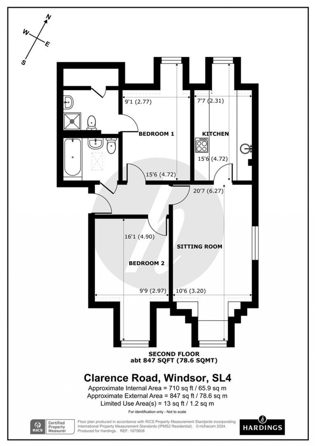 Floorplan for Clarence Road, Windsor