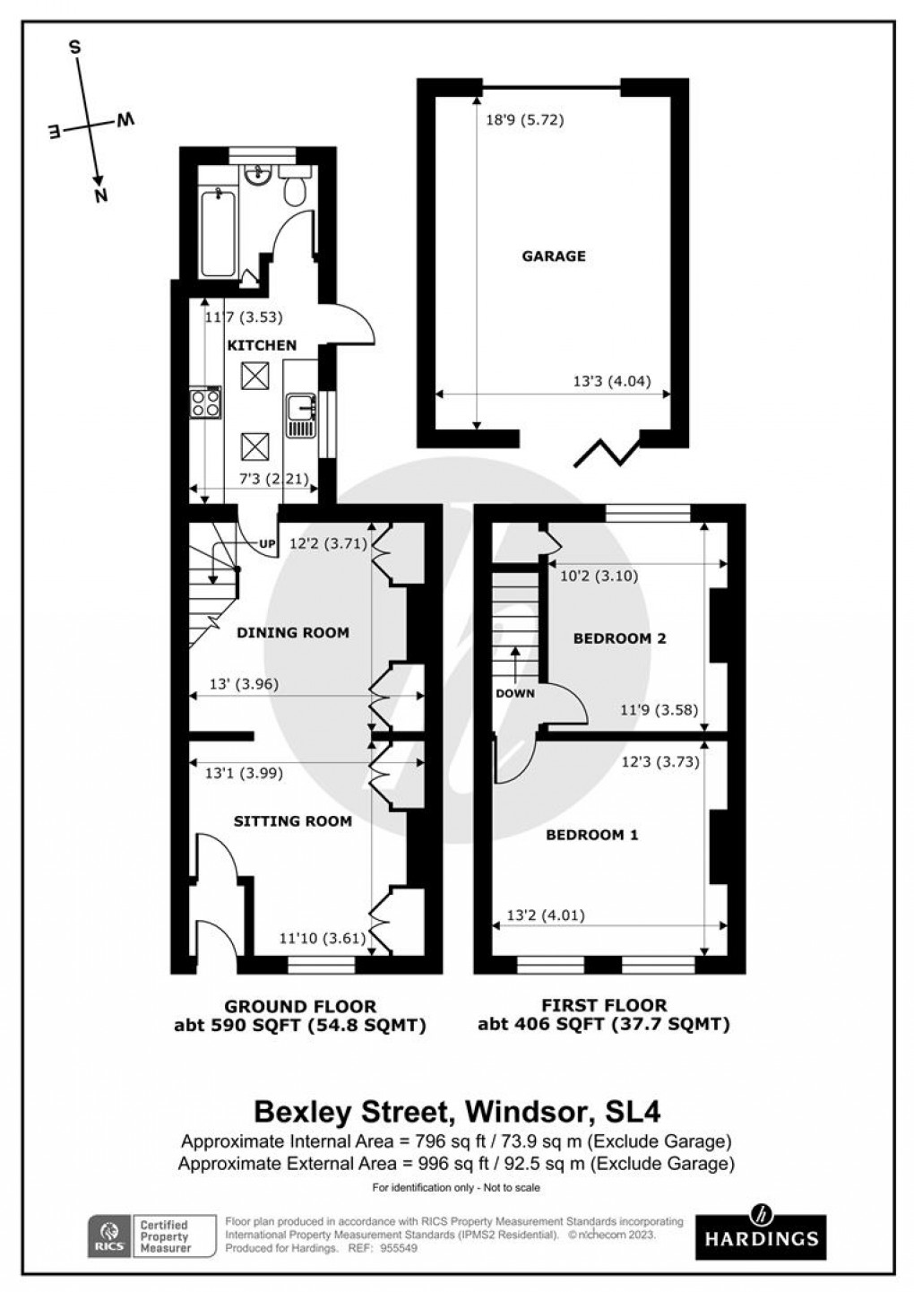 Floorplan for Bexley Street, Windsor, Berkshire