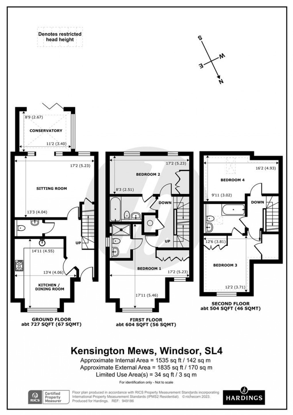 Floorplan for Kensington Mews, Windsor