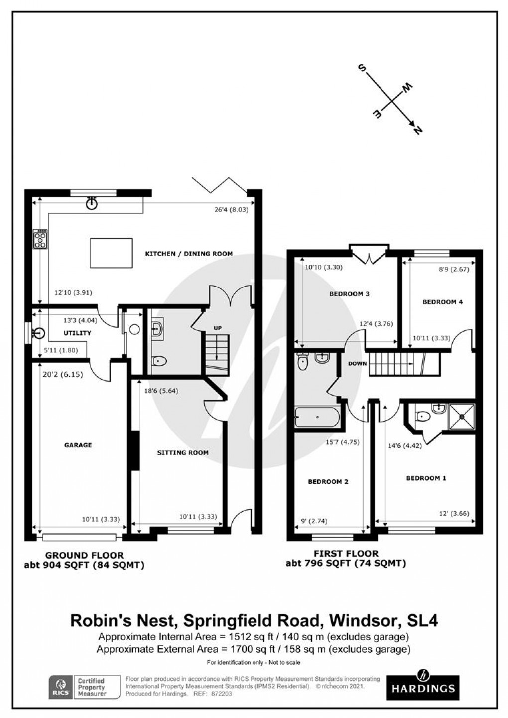 Floorplan for Springfield Road, Windsor