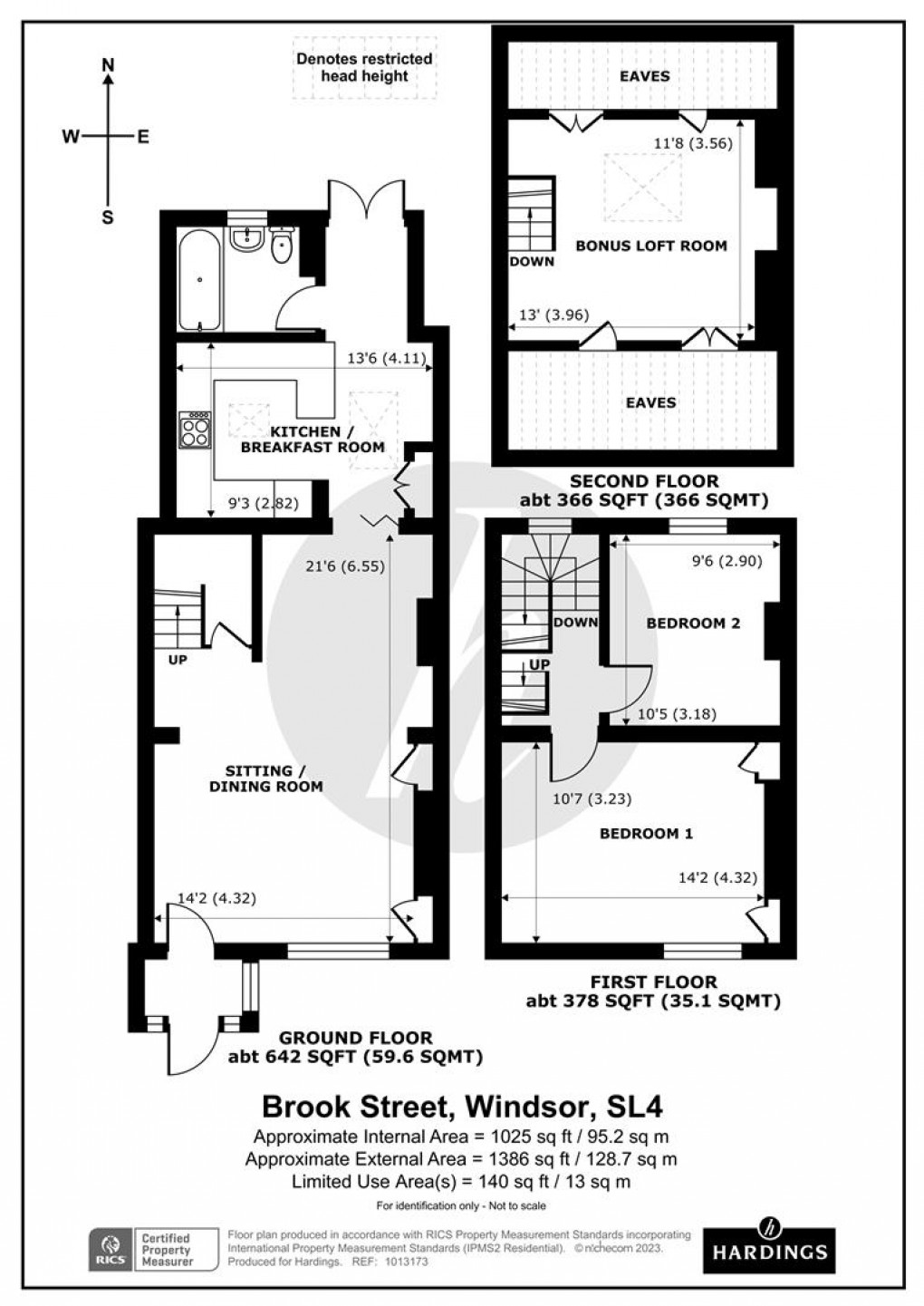 Floorplan for Brook Street, Windsor