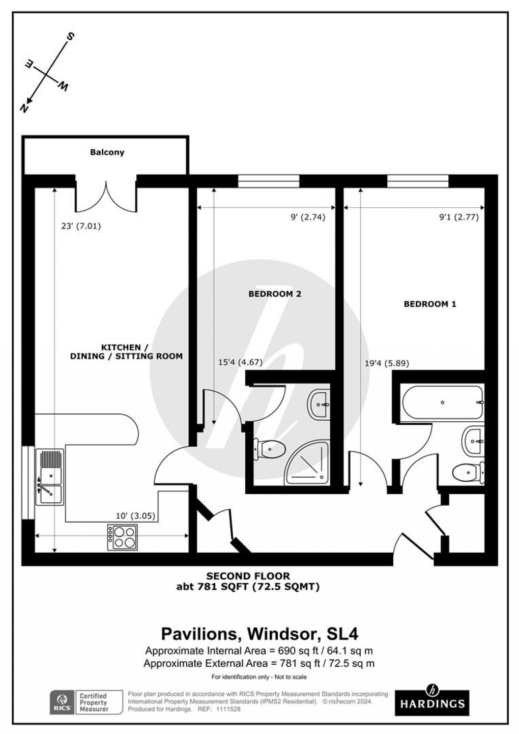 Floorplan for Pavilions, Windsor