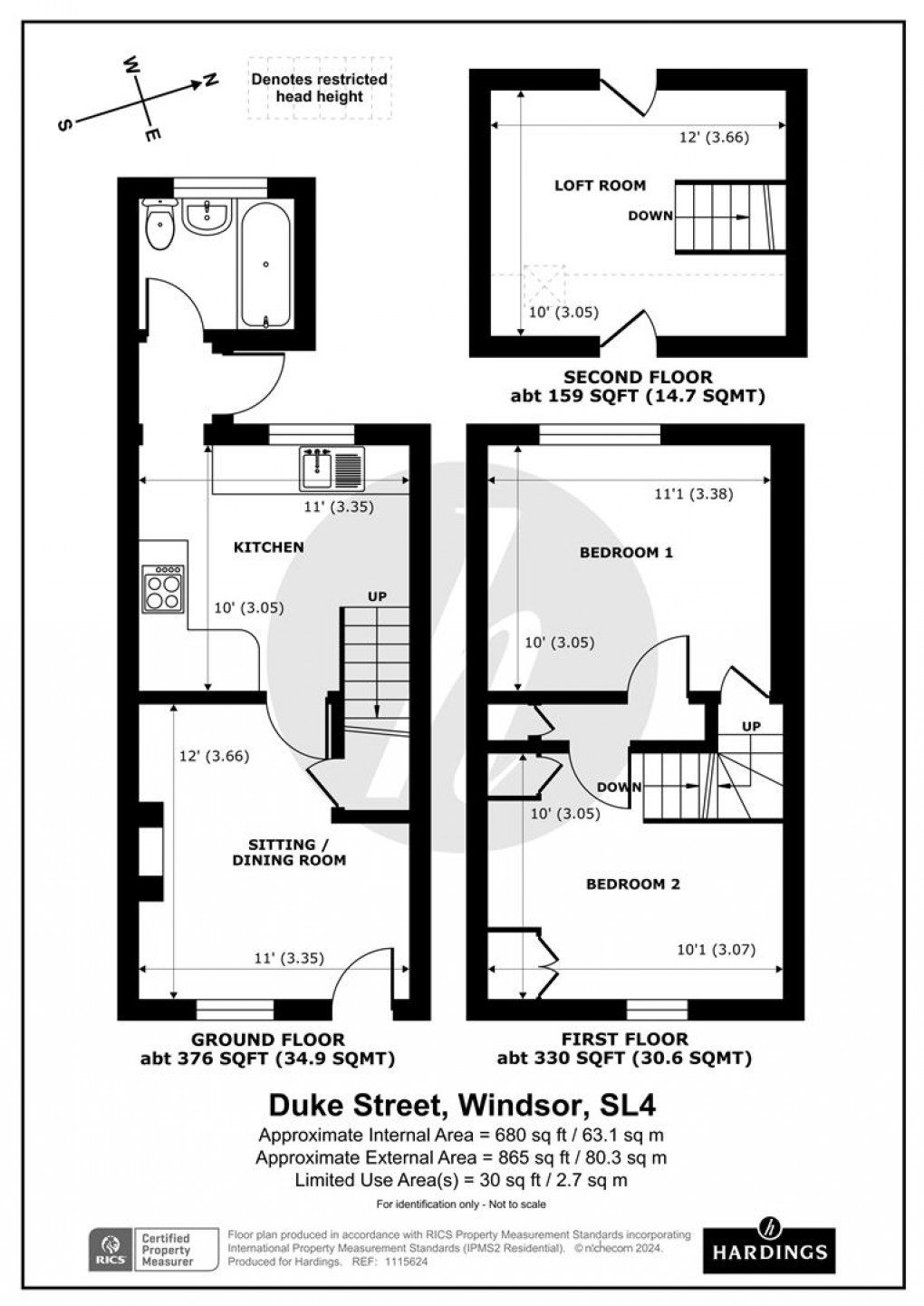 Floorplan for Duke Street, Windsor, Berkshire