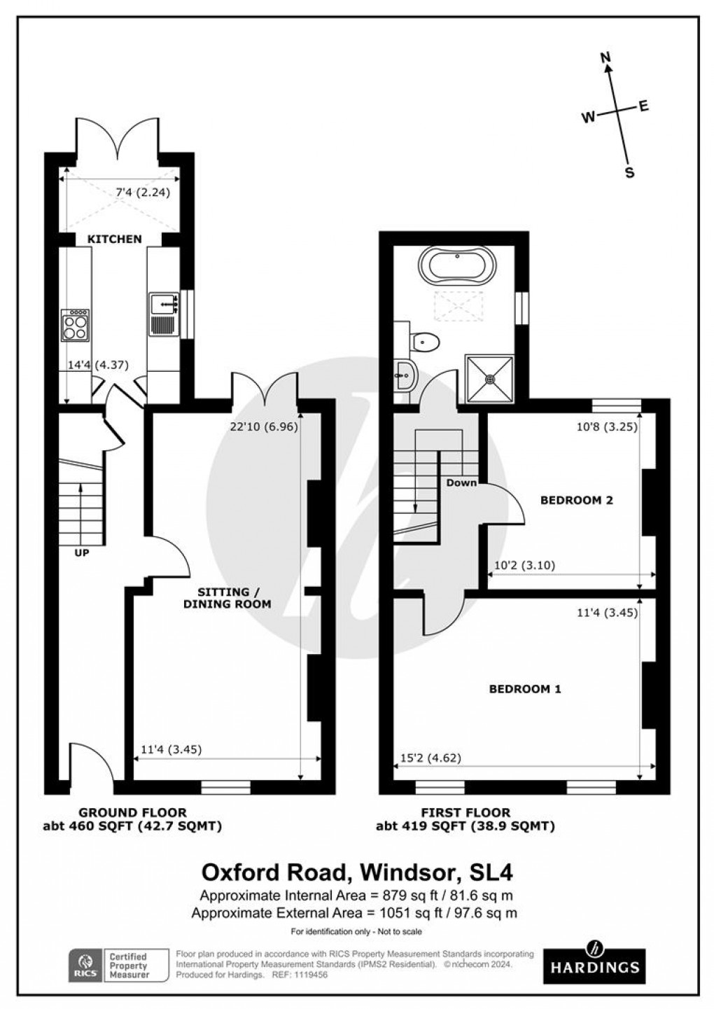 Floorplan for Oxford Road, Windsor