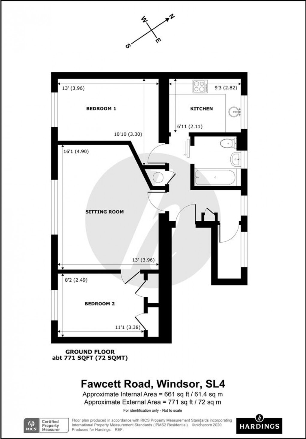 Floorplan for Chiltern Court, Windsor