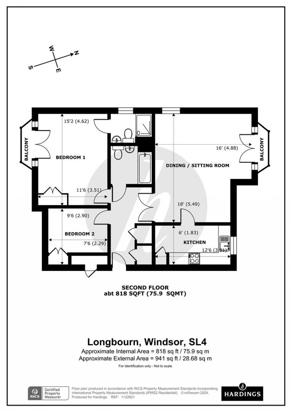Floorplan for Longbourn, Windsor