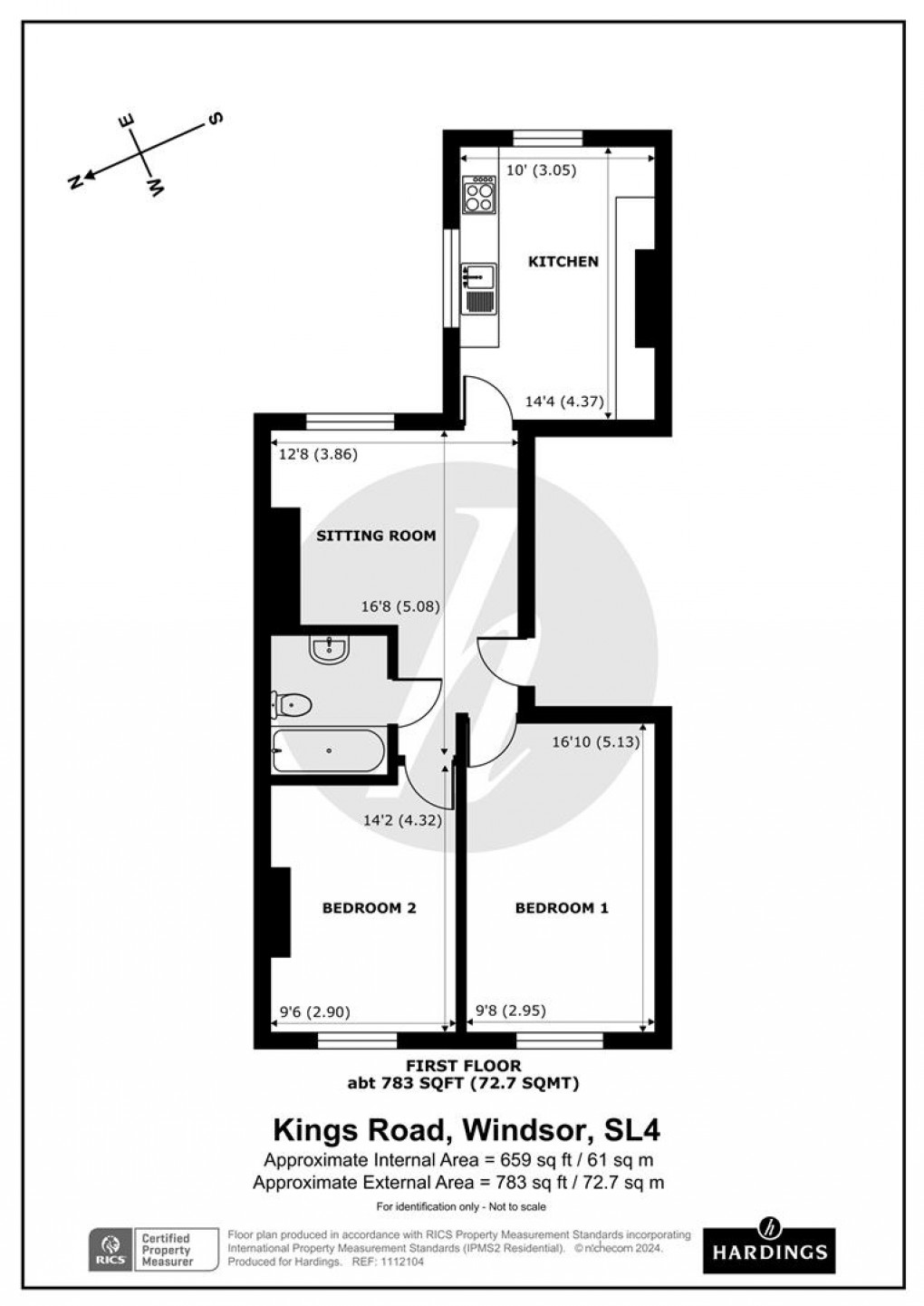 Floorplan for Kings Road, Windsor