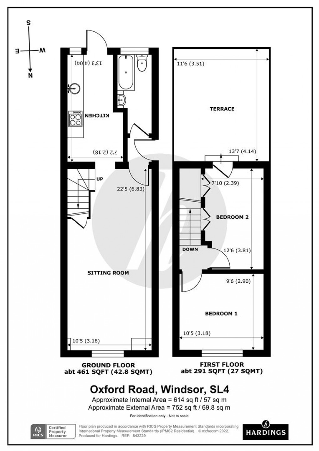 Floorplan for Oxford Road Windsor Berkshire